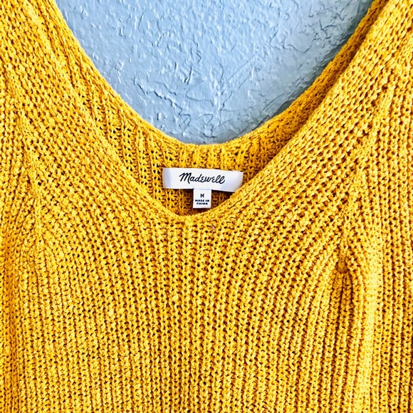 💛 MADEWELL knit mustard colored top 💛 - Picture 2 of 3